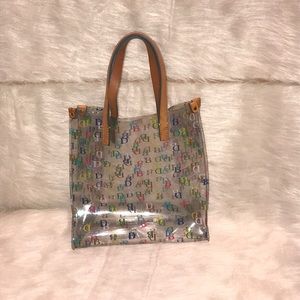 See Thru Monogrammed Dooney & Burke Tote